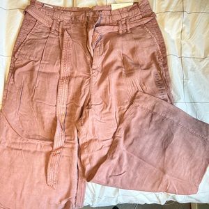 AMERICAN EAGLE WIDE LEG PANTS - ROSE PINK - NEW WITH TAGS